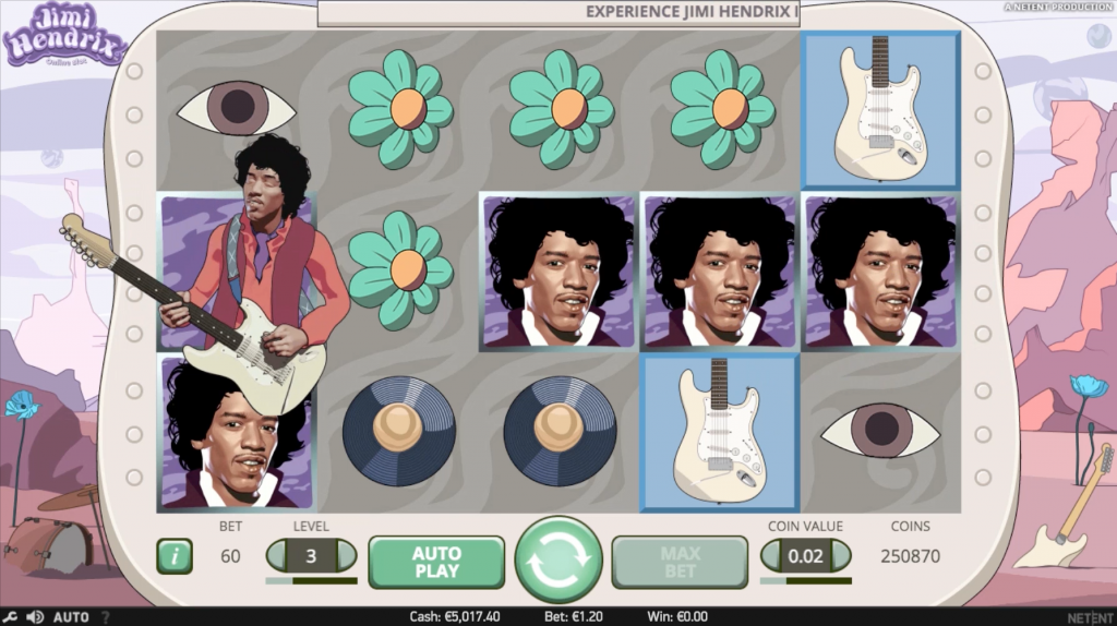 Jimi Hendrix Spelplan